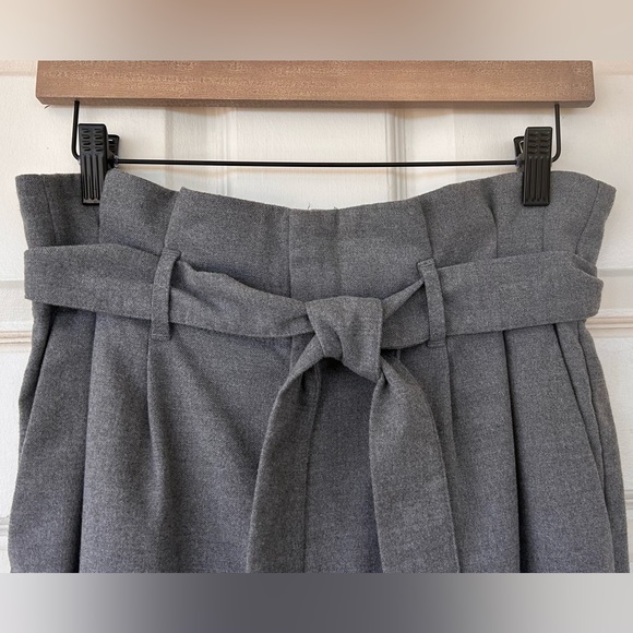 H&M Women’s Paper Bag Waist Trousers Belted Size 6 - Picture 3 of 11